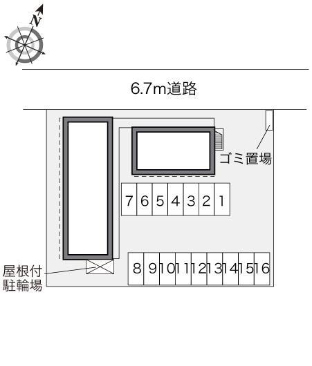 ロータス(21734)の駐車配置図