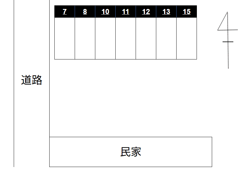NO.17の駐車配置図