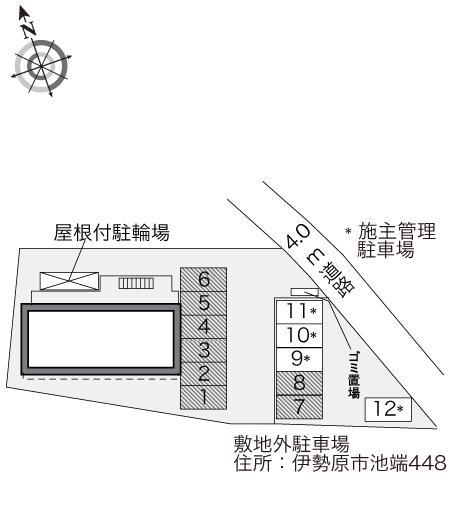 花恋(31762)　敷地外駐車場の駐車配置図