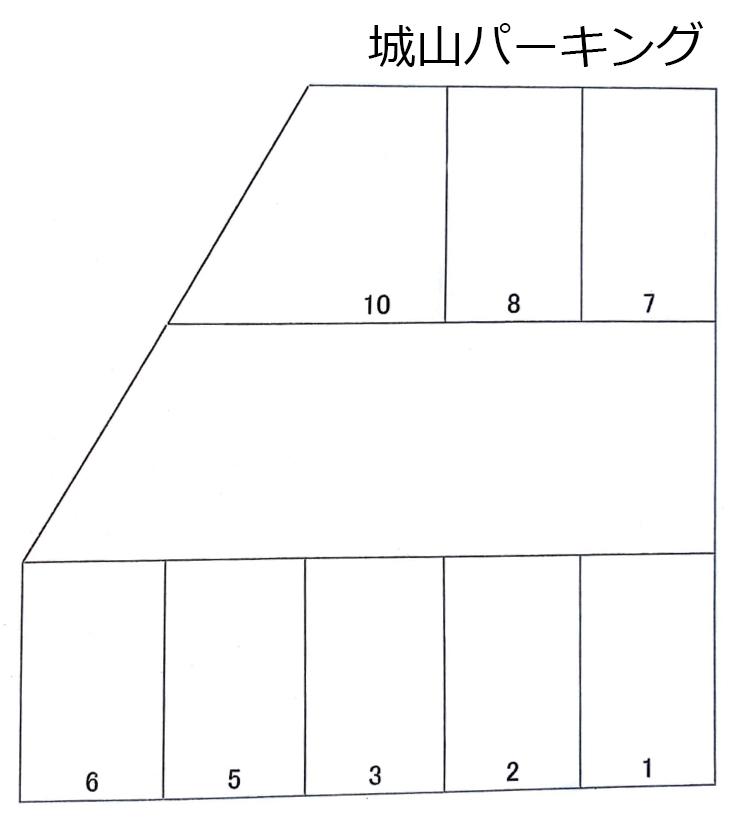 城山パーキングの駐車配置図