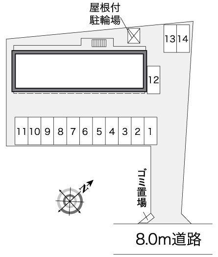 ブラン(26224)の駐車配置図