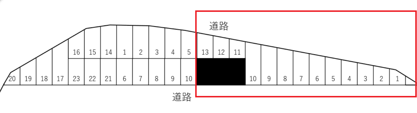 一生丸ガレージ【49-6】の駐車配置図