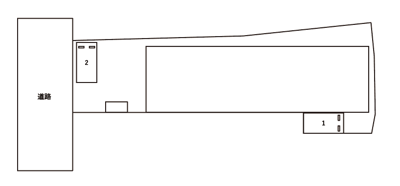レコルト北 駐車場の駐車配置図