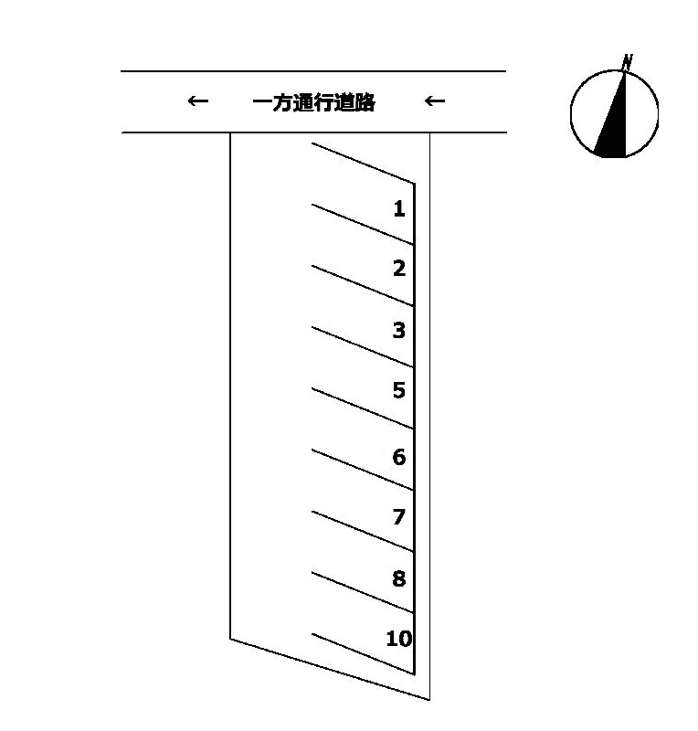 田村Pの駐車配置図