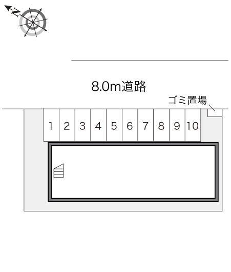 アークタウン昭和(16463)の駐車配置図