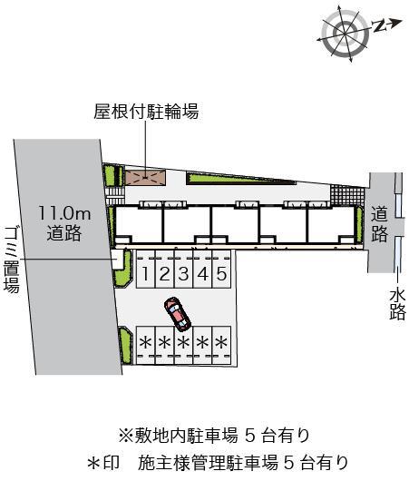 クレイノフェリーチェ大蔵(56579)の駐車配置図
