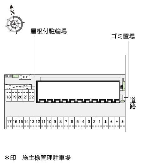 エスベランサ(54217)の駐車配置図
