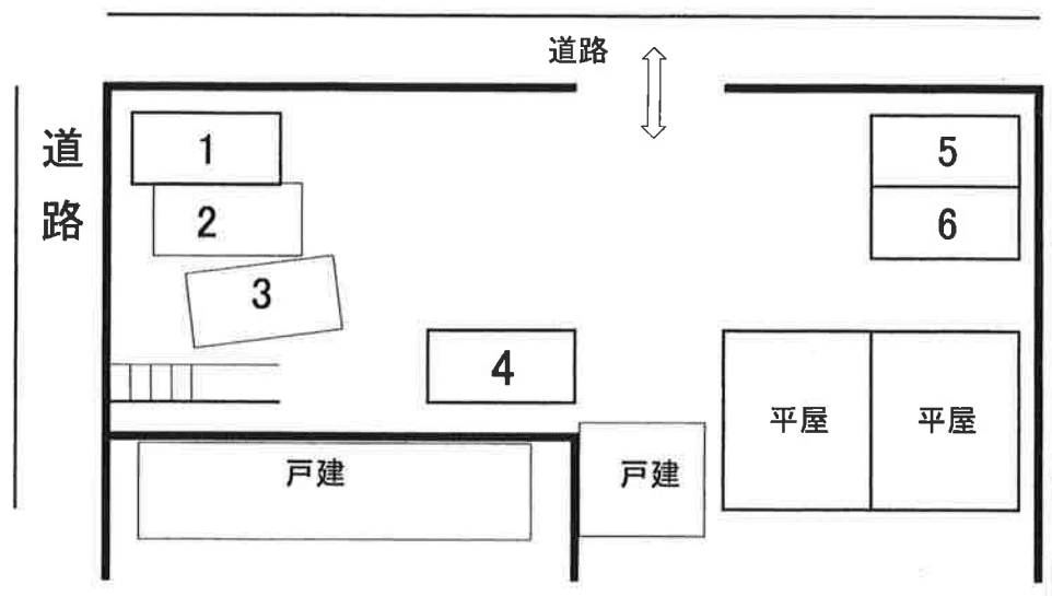 新店パーキングの駐車配置図