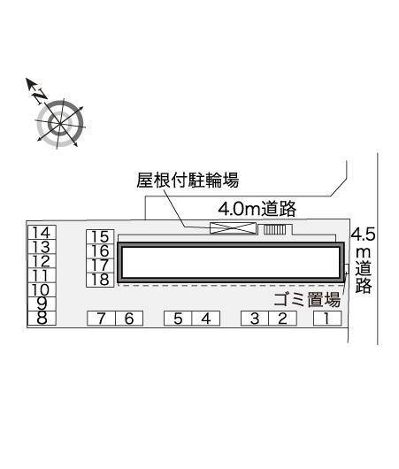 葉月(32496)の駐車配置図
