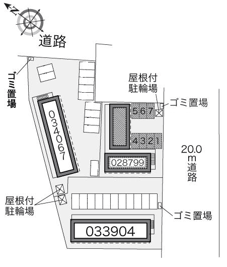 アマーレ　サッポロ(28799)の駐車配置図