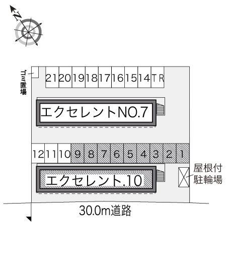 エクセレント．１０(22310)の駐車配置図