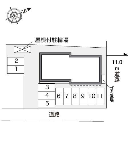 メゾンオール(30663)の駐車配置図