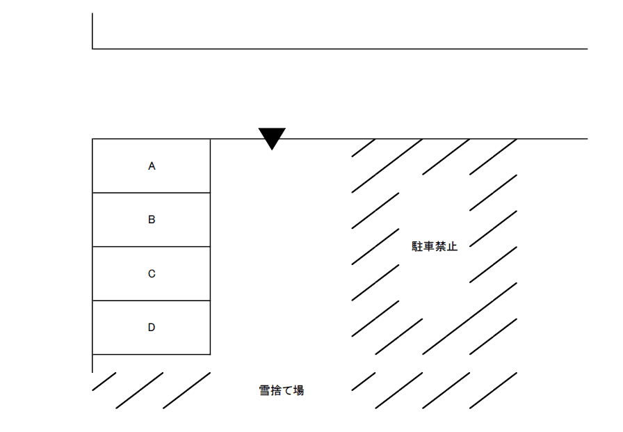 住吉町月極駐車場の駐車配置図