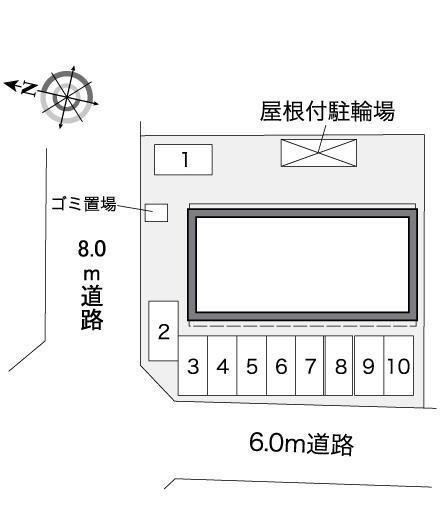 ルクソール(36766)の駐車配置図