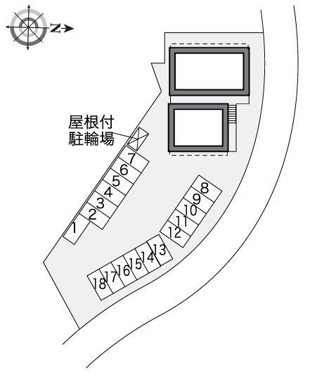 虹の家(30316)の駐車配置図