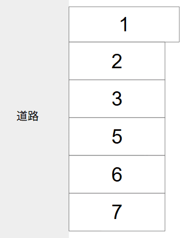 さくら駐車場の駐車配置図