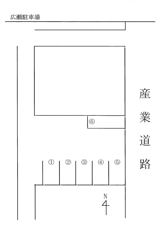 №37　広瀬駐車場の駐車配置図