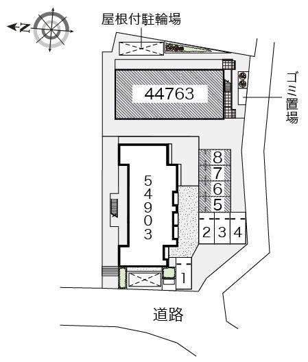 日野本町(44763)の駐車配置図