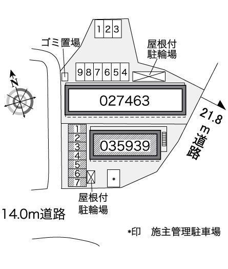 キャッスル　Ｙ　ＴⅡ(35939)の駐車配置図