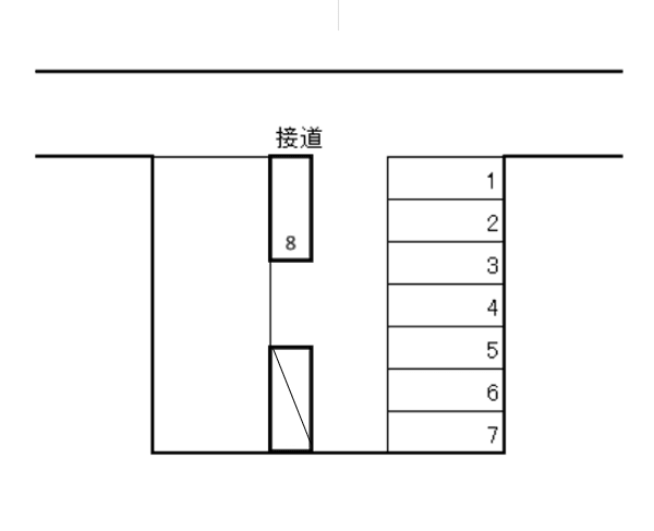 元横山町２丁目駐車場の駐車配置図