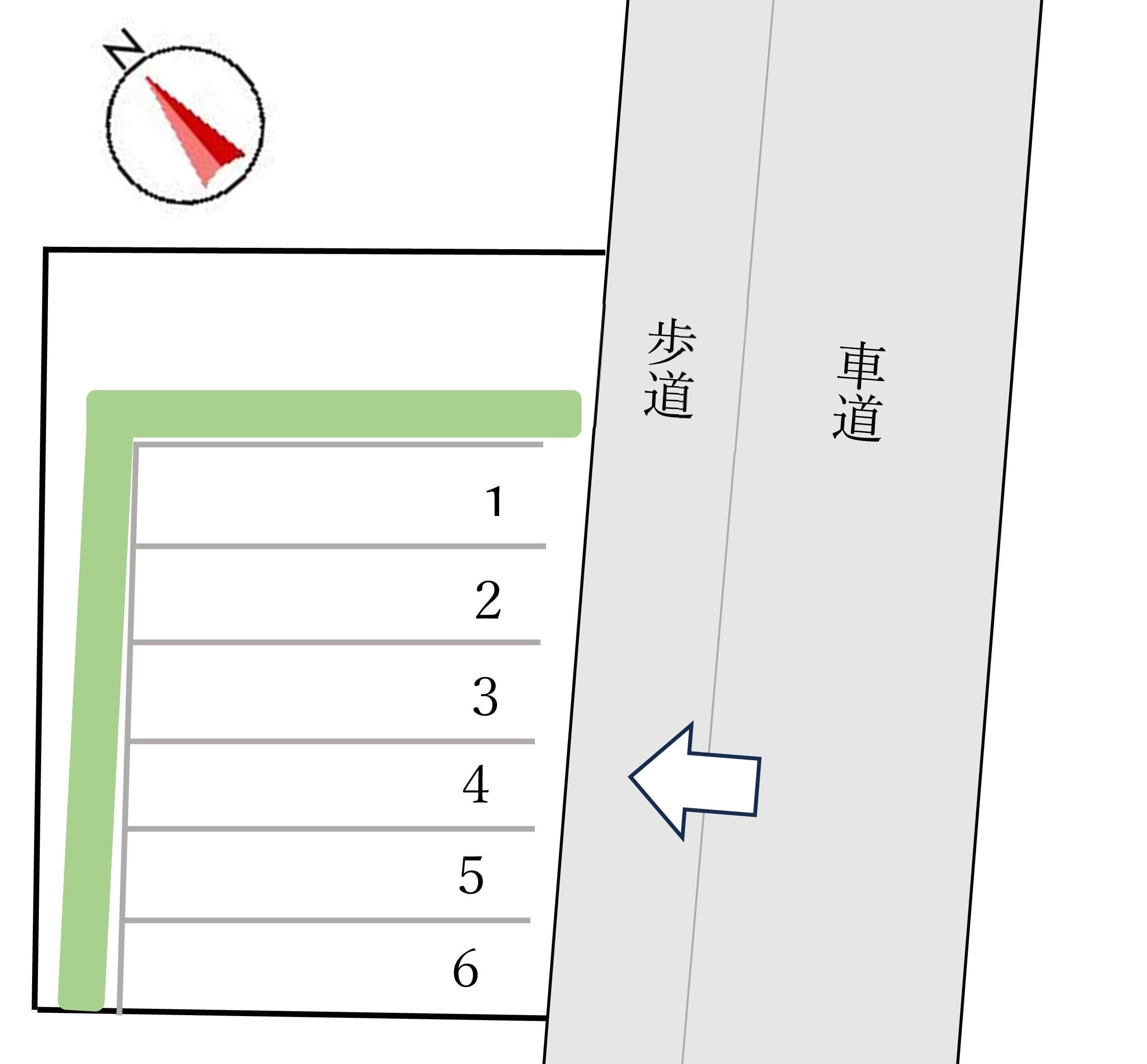 足崎HPS駐車場の駐車配置図