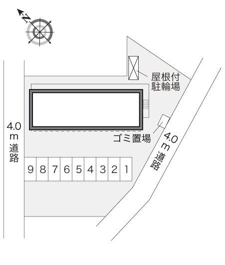 オアシス泉田(24390)の駐車配置図