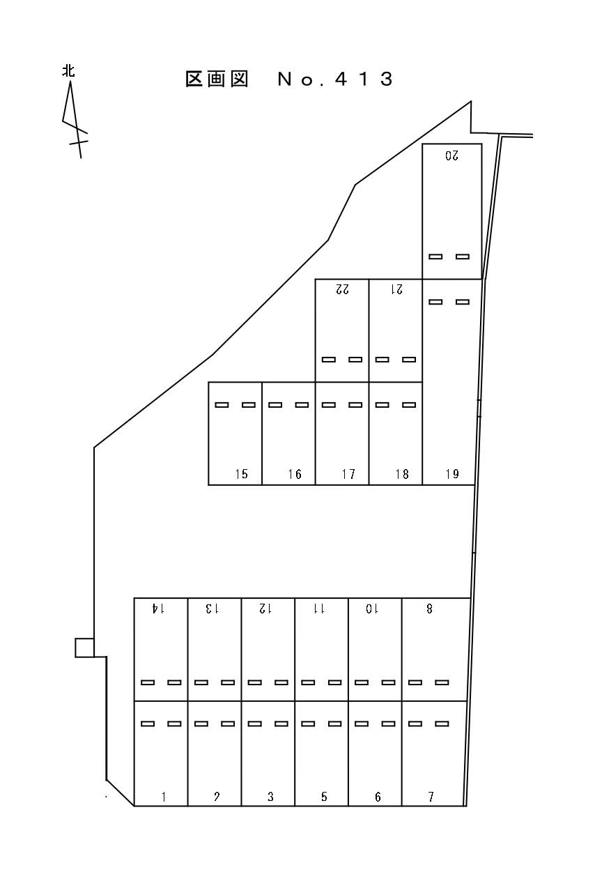 岩倉-413の駐車配置図