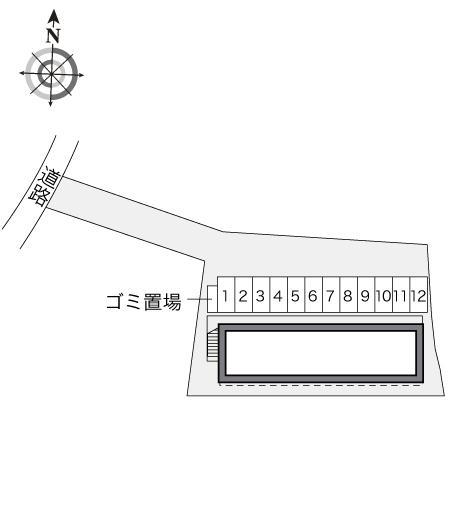 ＩＳＡＢＥ(20213)の駐車配置図