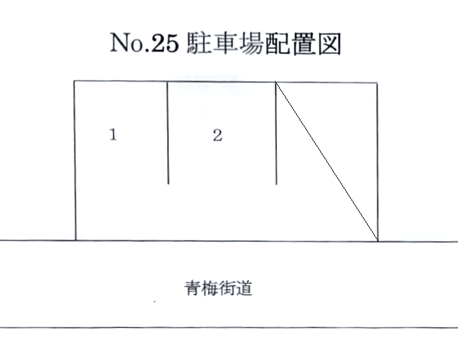 JA村山－２５の駐車配置図