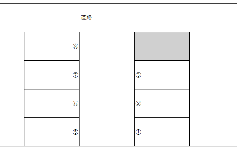No.71駐車場の駐車配置図