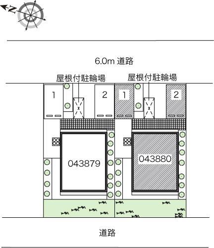 あおぞら東山(43880)の駐車配置図