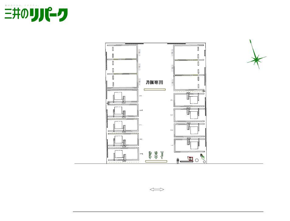 川越新宿町６丁目の駐車配置図