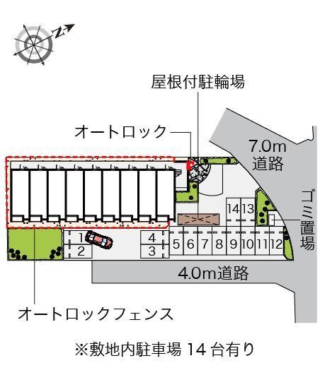 パレフルール(54683)の駐車配置図