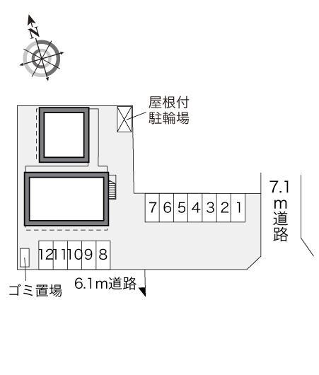 コンフォールⅡ(21777)の駐車配置図