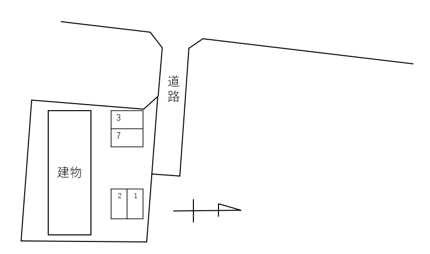 Ｖｉｃｔｏｉｒｅの駐車配置図