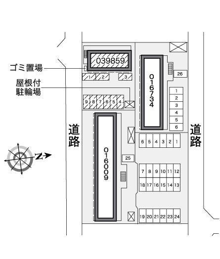 水本(39859)の駐車配置図
