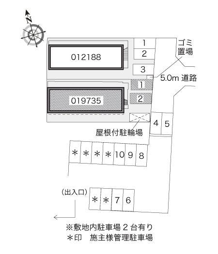 ファミリア湘南－南館(19735)の駐車配置図