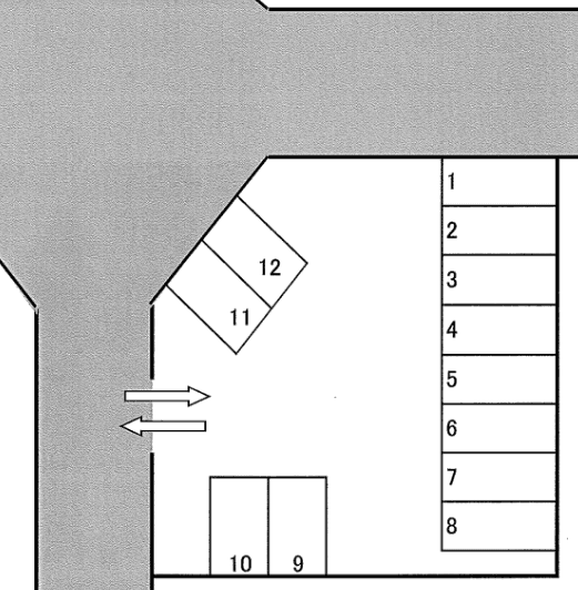 マイタウンパーキングの駐車配置図
