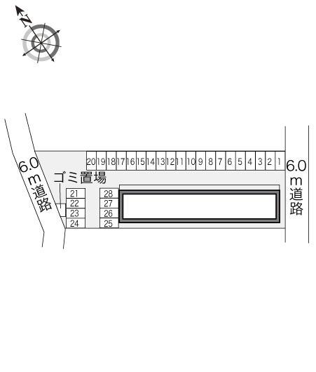 ソレーユ(22169)の駐車配置図