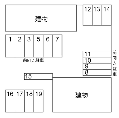 59駐車場の駐車配置図