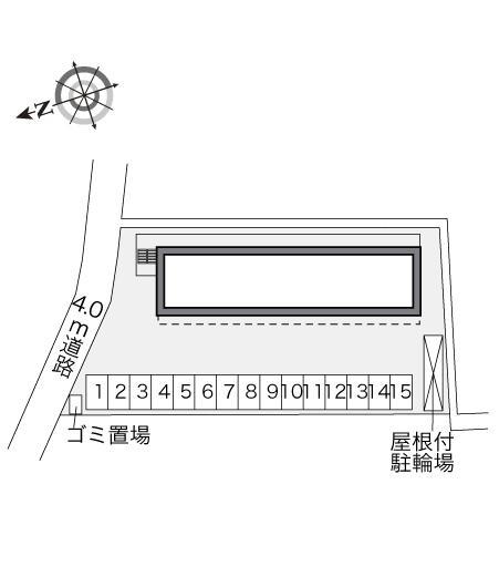 リバーパーク(32553)の駐車配置図