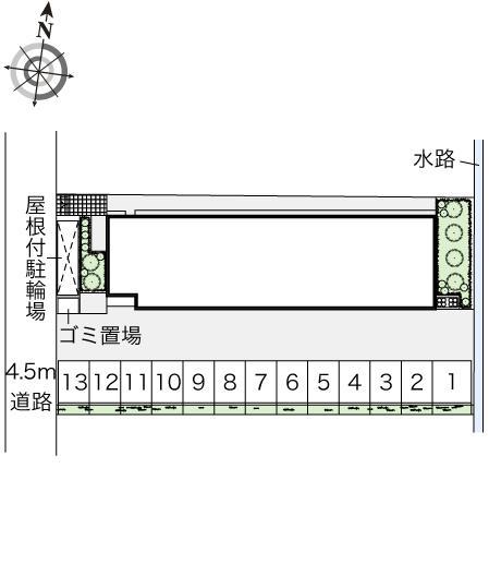 桜台(47606)の駐車配置図