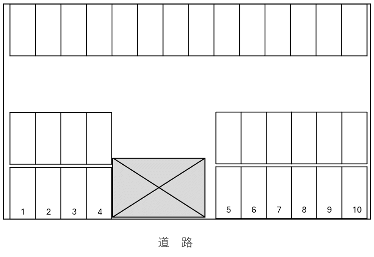中央第三の駐車配置図