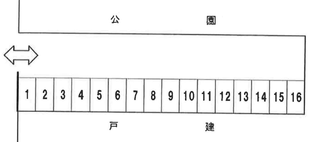 Ｋｅｎｗｅｓｔパーキングの駐車配置図