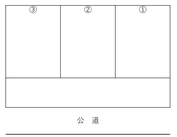 野口駐車場の駐車配置図