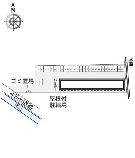 ラフィーネ(31805)の駐車配置図