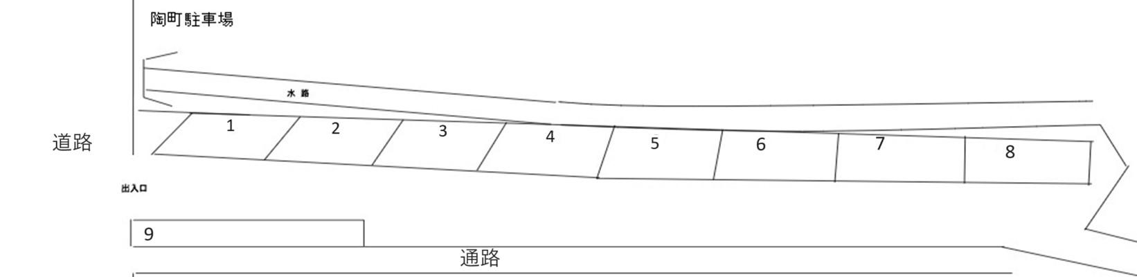 陶町駐車場の駐車配置図