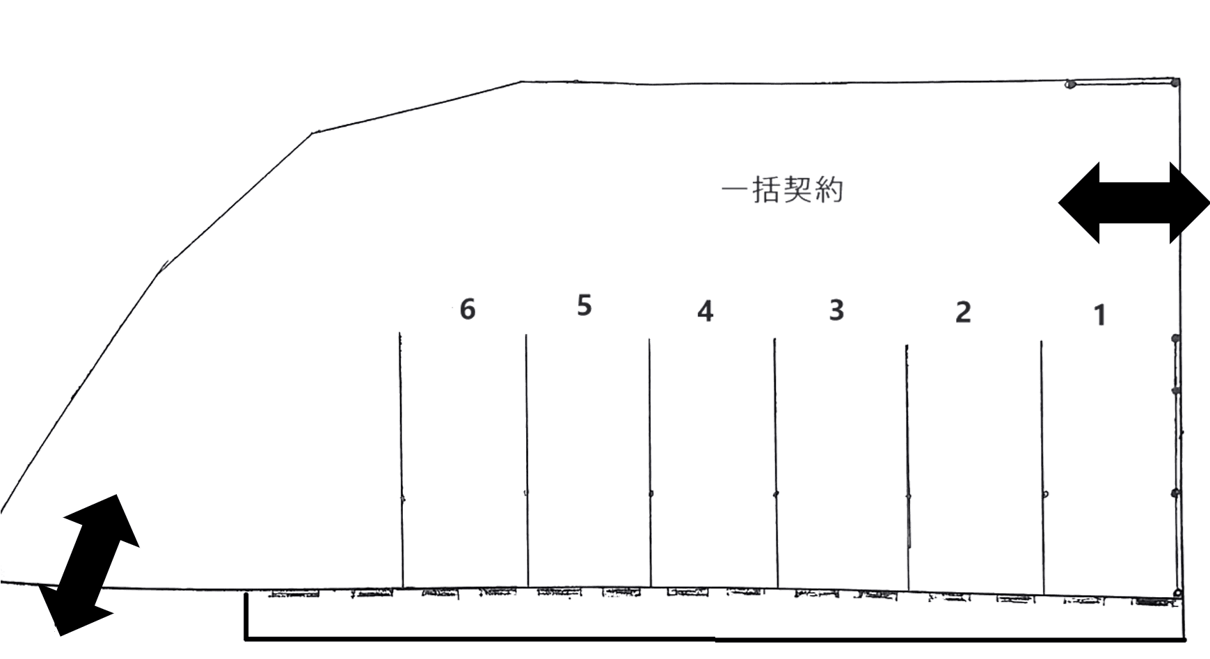 花城駐車場第2の駐車配置図