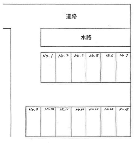 三葉パーキングの駐車配置図
