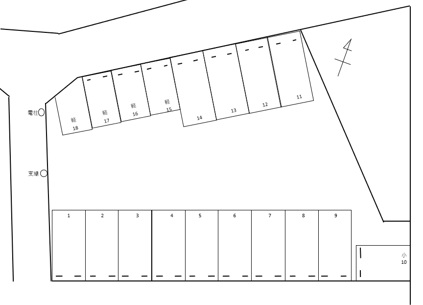 丸之内養正町駐車場の駐車配置図